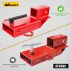 Nilight Heavy Duty Trailer Shackle Kit for Double Eye Springs Fits 3.5K–5.2K Axles Dual-Stage Anti-Rust Coated Complete Installation Hardware Included Durable Suspension Repair Parts Black(Forklift Trailer Hitch Red 4.3in Width)