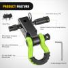 Nilight Heavy Duty Trailer Shackle Kit for Double Eye Springs Fits 3.5K–5.2K Axles Dual-Stage Anti-Rust Coated Complete Installation Hardware Included Durable Suspension Repair Parts Black(Hitch w/ Lock Pin Black Green)