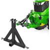 Nilight 3 Point 2″ Trailer Hitch Receiver for Category 1 Tractor Heavy Duty Quick Hitch Drawbar Adapter 3000LBS Capacity Compatible with Kubota BX John Deere Kioti Yanmar NorTrac Mahindra Ford Cat(2″ Trailer Hitch Receiver Black)