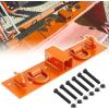 Nilight 3 Point 2″ Trailer Hitch Receiver for Category 1 Tractor Heavy Duty Quick Hitch Drawbar Adapter 3000LBS Capacity Compatible with Kubota BX John Deere Kioti Yanmar NorTrac Mahindra Ford Cat(Grab Hooks w/ Ring/Receiver Orange)