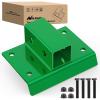 Nilight 3 Point 2″ Trailer Hitch Receiver for Category 1 Tractor Heavy Duty Quick Hitch Drawbar Adapter 3000LBS Capacity Compatible with Kubota BX John Deere Kioti Yanmar NorTrac Mahindra Ford Cat(2 inch Towing Receiver Green)