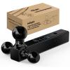 Nilight Heavy Duty Trailer Shackle Kit for Double Eye Springs Fits 3.5K–5.2K Axles Dual-Stage Anti-Rust Coated Complete Installation Hardware Included Durable Suspension Repair Parts Black(2″ hitch 3 ball)