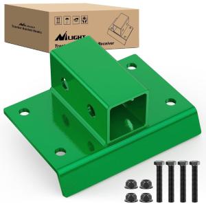 Nilight 3 Point 2″ Trailer Hitch Receiver for Category 1 Tractor Heavy Duty Quick Hitch Drawbar Adapter 3000LBS Capacity Compatible with Kubota BX John Deere Kioti Yanmar NorTrac Mahindra Ford Cat(2 inch Towing Receiver Green)