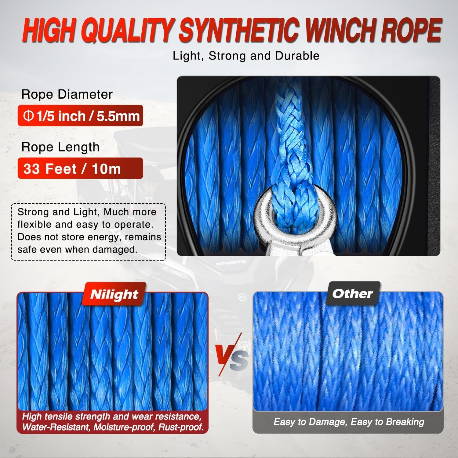 image:imageNilight Boat Trailer Winch 3500 lbs Portable Electric Boat Winches 12 V DC Marine Winch with Steel Cable Remote Control amp Hand Crank PowerIn Freewheel Operat Waterproof Winch for Boat Trailer OrangeGray