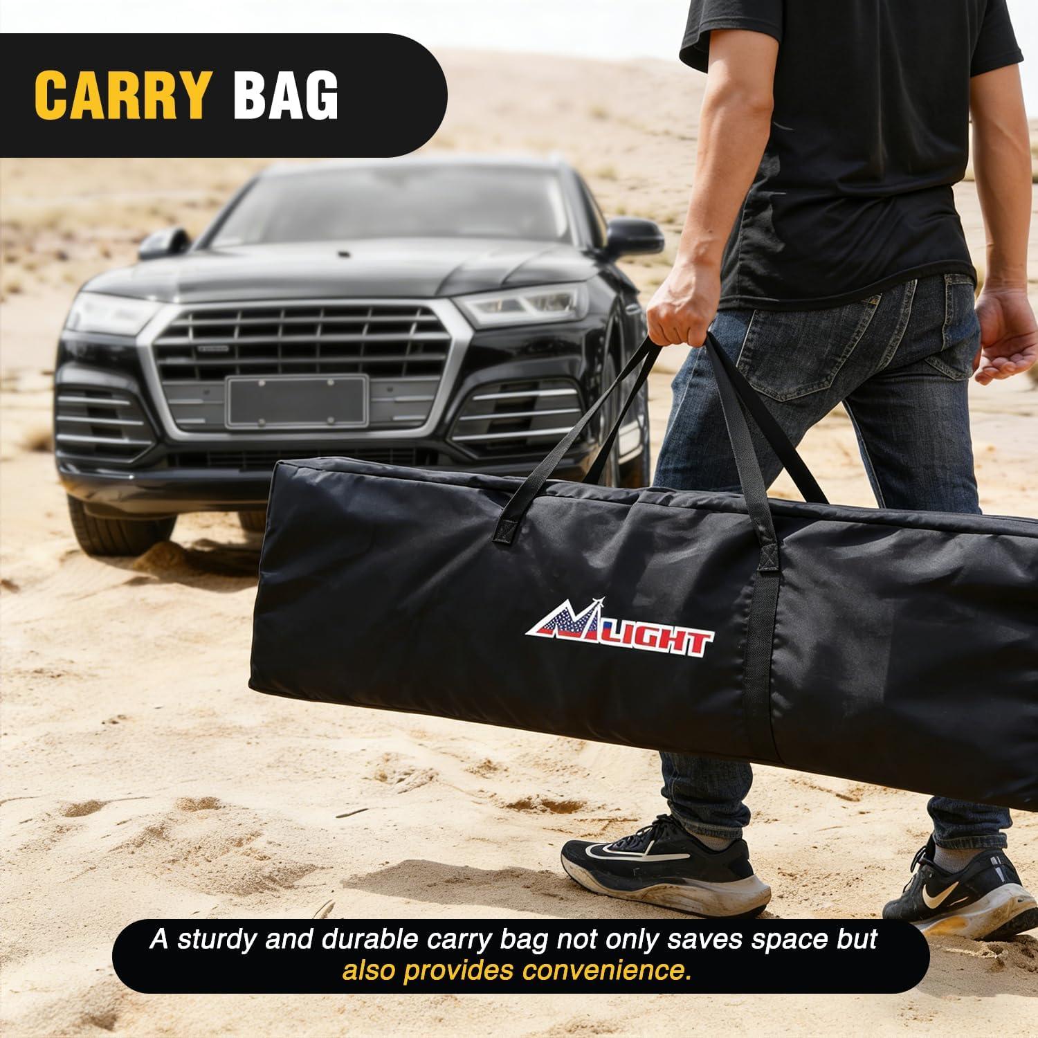 image:imageNilight Recovery OffRoad Traction Boards 2Pcs 43L x 133W with Yellow Teeth for 4WD 4X4 Mud Sand Snow Includes 2PCS Mounting Kit amp Carry Bag GreyGrey