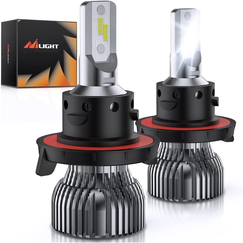 image:imageNilight H139008 Bulbs 350 Brighter LED High and Low Beam Bulb 6000K Cool White Super Bright 2PackH139008