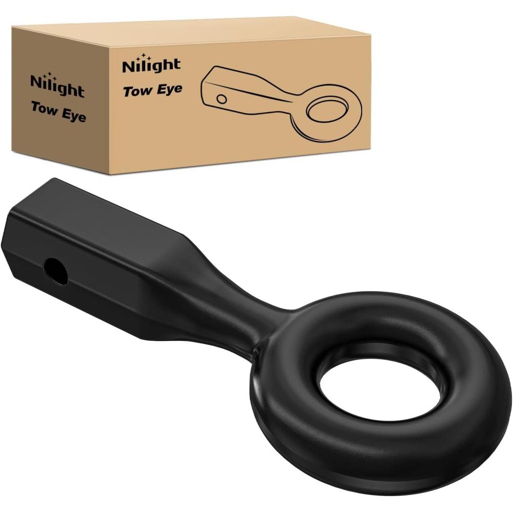 image:imageNilight Heavy Duty Pintle Hitch Lunette Ring Tow Eye3 ID 26455 lbs12T CapacityBlack PowdercoatTrailers and Towing Accessories2 Receivers Tow Eye