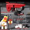 Nilight 1760LBS Electric Hoist 110V Electric Hoist Winch with Wireless Remote Control, Single/Double Slings 39FT Lifting Height Material Handling Tool for Garage Warehouses Factory Attic Ceiling Crane(1320LBS Wireless & Wired Remote)