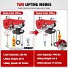 Nilight 1760LBS Electric Hoist 110V Electric Hoist Winch with Wireless Remote Control, Single/Double Slings 39FT Lifting Height Material Handling Tool for Garage Warehouses Factory Attic Ceiling Crane(440LBS Wireless & Wired Remote)