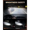 Nilight H13/9008 Bulbs, 350% Brighter LED High and Low Beam Bulb, 6000K Cool White Super Bright, 2-Pack(H13/9008)