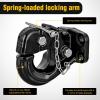 Nilight Heavy Duty Pintle Hitch Lunette Ring Tow Eye,3″ ID, 26,455 lbs（12T） Capacity,Black Powdercoat,Trailers and Towing Accessories(15-Ton Capacity)
