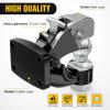 Nilight Heavy Duty Pintle Hitch Lunette Ring Tow Eye,3″ ID, 26,455 lbs（12T） Capacity,Black Powdercoat,Trailers and Towing Accessories(2″ Ball Pintle Hook)
