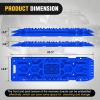 Nilight Recovery Off-Road Traction Boards 2Pcs 43″L x 13.3″W with Yellow Teeth for 4WD 4X4 Mud Sand Snow Includes 2PCS Mounting Kit & Carry Bag (Grey)(Blue)
