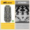 Nilight Recovery Off-Road Traction Boards 2Pcs 43″L x 13.3″W with Yellow Teeth for 4WD 4X4 Mud Sand Snow Includes 2PCS Mounting Kit & Carry Bag (Grey)(Grey)