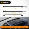 Nilight Roof Rack Cross Bars Fit for Chevrolet Chevy Tahoe Suburban GMC Yukon Cadillac Escalade 2015-2021, Adjustable Aluminum Less Wind Noise Car Crossbars for Cargo Carrier Luggage Box Kayak Tent(Jeep Renegade 2015-2021)