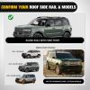 Nilight Roof Rack Cross Bars Fit for Chevrolet Chevy Tahoe Suburban GMC Yukon Cadillac Escalade 2015-2021, Adjustable Aluminum Less Wind Noise Car Crossbars for Cargo Carrier Luggage Box Kayak Tent(Ford Bronco 2021-2024)