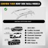 Nilight Roof Rack Cross Bars Fit for Chevrolet Chevy Tahoe Suburban GMC Yukon Cadillac Escalade 2015-2021, Adjustable Aluminum Less Wind Noise Car Crossbars for Cargo Carrier Luggage Box Kayak Tent(Cadillac Escalade 2015-2021)