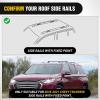 Nilight Roof Rack Cross Bars Fit for Chevrolet Chevy Tahoe Suburban GMC Yukon Cadillac Escalade 2015-2021, Adjustable Aluminum Less Wind Noise Car Crossbars for Cargo Carrier Luggage Box Kayak Tent(Chevy Traverse 2018-2021)