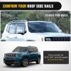 Nilight Roof Rack Cross Bars Fit for Chevrolet Chevy Tahoe Suburban GMC Yukon Cadillac Escalade 2015-2021, Adjustable Aluminum Less Wind Noise Car Crossbars for Cargo Carrier Luggage Box Kayak Tent(Jeep Renegade 2015-2021)