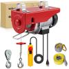 Nilight 1760LBS Electric Hoist 110V Electric Hoist Winch with Wireless Remote Control, Single/Double Slings 39FT Lifting Height Material Handling Tool for Garage Warehouses Factory Attic Ceiling Crane(440LBS Wired Remote)