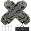 Nilight Recovery Off-Road Traction Boards 2Pcs 43″L x 13.3″W with Yellow Teeth for 4WD 4X4 Mud Sand Snow Includes 2PCS Mounting Kit & Carry Bag (Grey)(Grey)
