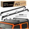 Nilight Roof Rack Cross Bars Fit for Chevrolet Chevy Tahoe Suburban GMC Yukon Cadillac Escalade 2015-2021, Adjustable Aluminum Less Wind Noise Car Crossbars for Cargo Carrier Luggage Box Kayak Tent(Jeep Wrangler JK JL 4XE JT 2007-2025 300LBS)
