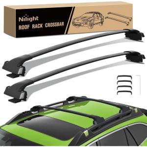 Nilight Roof Rack Cross Bars Fit for Chevrolet Chevy Tahoe Suburban GMC Yukon Cadillac Escalade 2015-2021, Adjustable Aluminum Less Wind Noise Car Crossbars for Cargo Carrier Luggage Box Kayak Tent(Subaru Outback Wilderness 2022-2024)