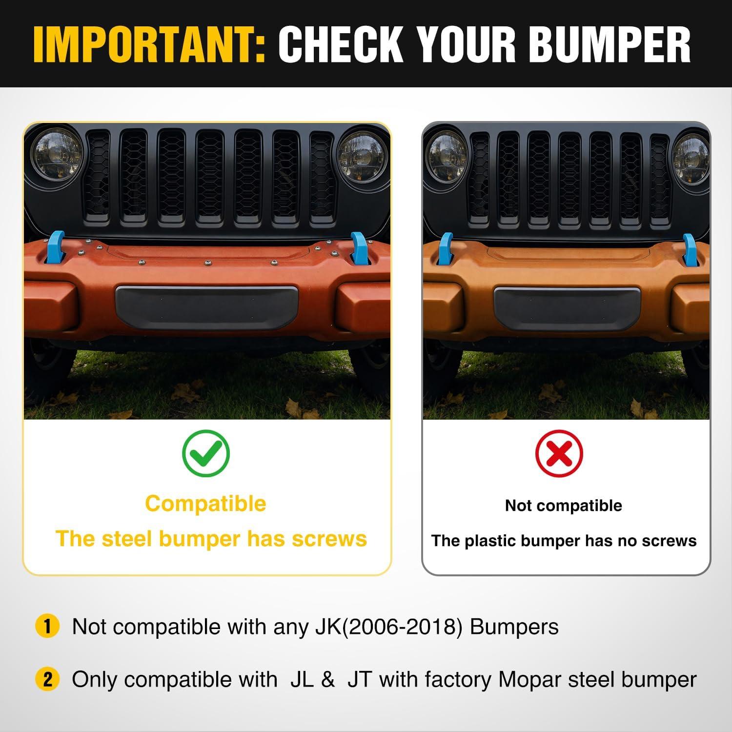 image:imageNilight Front Brush Guard Compatible with 20182025 Jeep Wrangler JL 20192025 Gladiator JT Steel Bar Grille Guard Fits Factory Rubicon Steel Bumper312 inch Height to Clear Winch