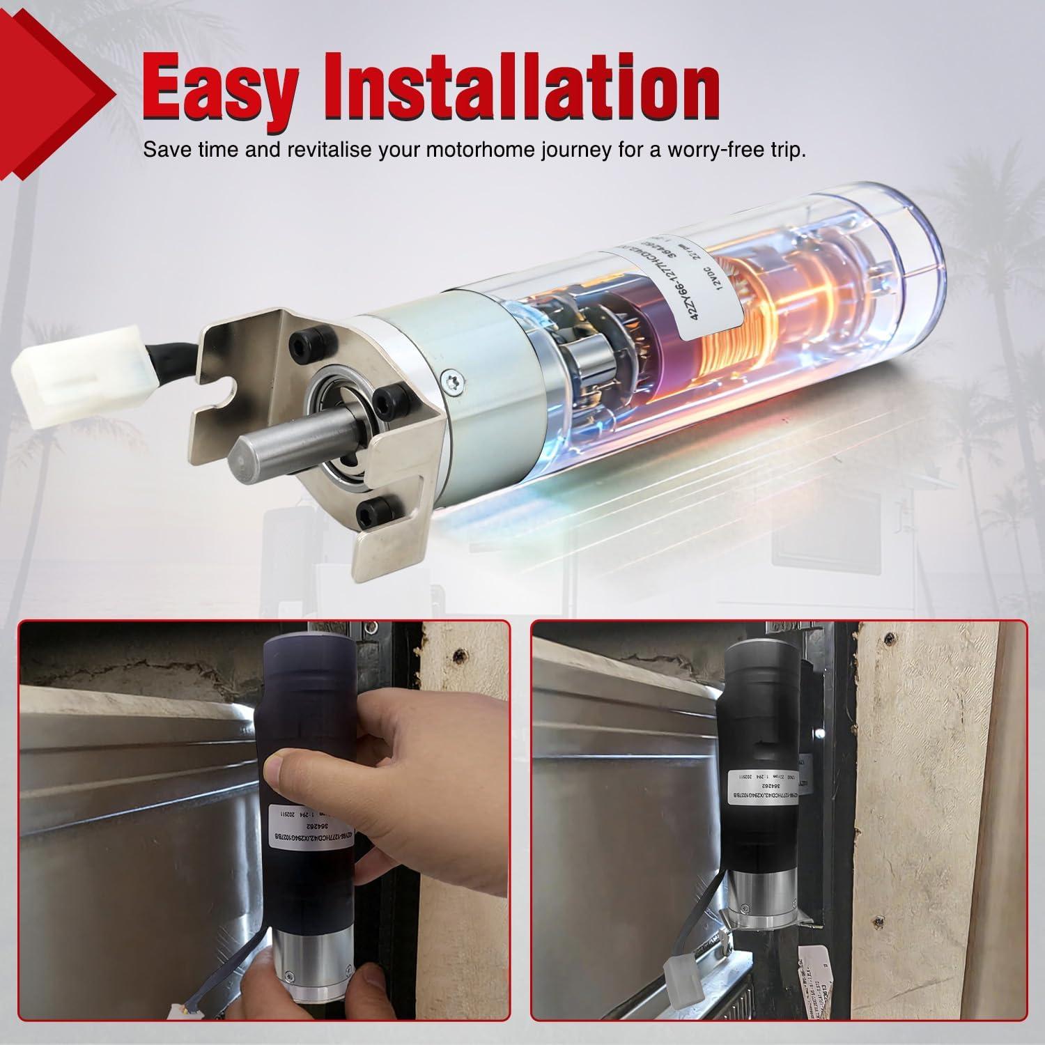 image:imageNilight 236575 RV inWall SlideOut Motor Compatible with Lippert Schwintek in Wall Slide System 3001 High Torque Gear Ratio IG42 10mm Motor Assembly for Travel Trailer CamperReplace364262
