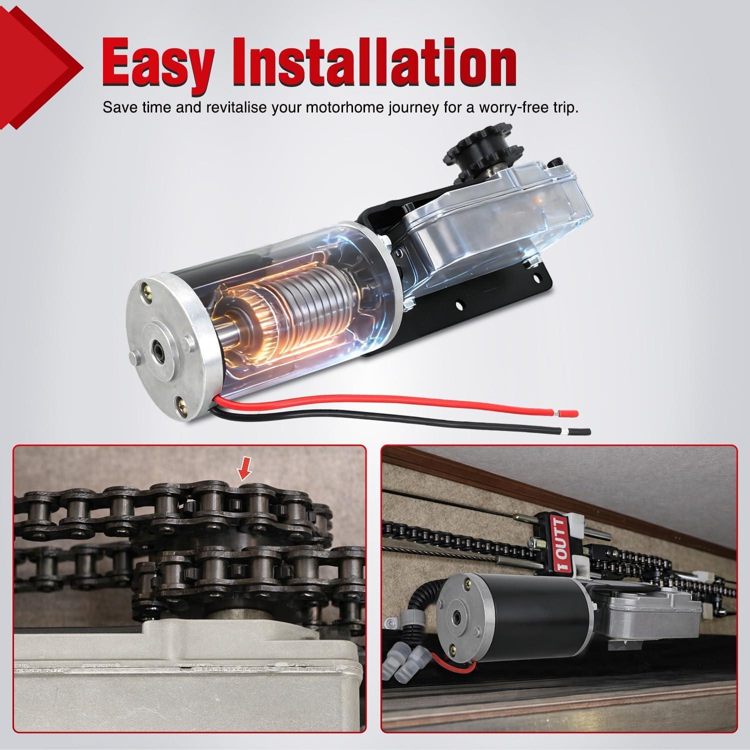 image:imageNilight 236575 RV inWall SlideOut Motor Compatible with Lippert Schwintek in Wall Slide System 3001 High Torque Gear Ratio IG42 10mm Motor Assembly for Travel Trailer CamperReplace225008