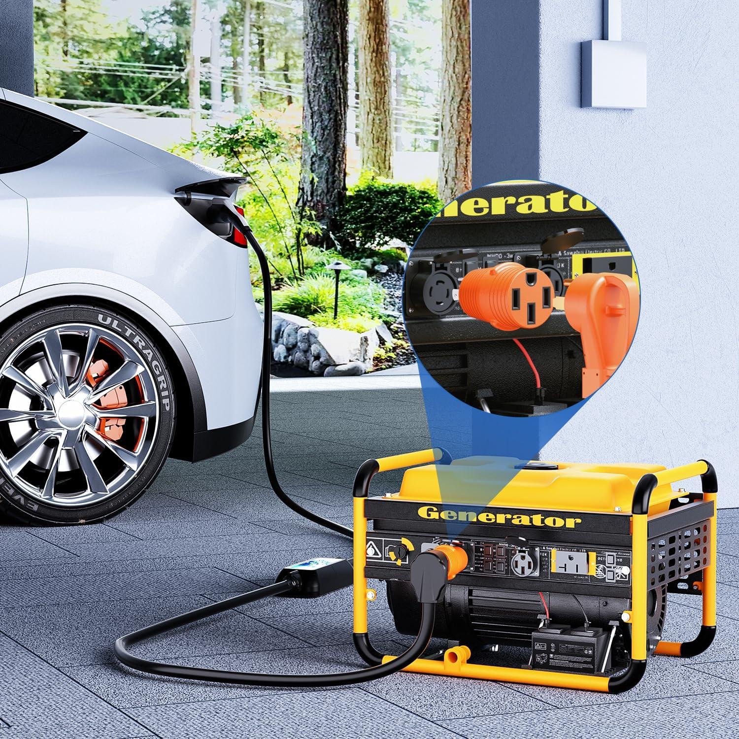image:imageNilight 30 Amp to 50Amp RV Power Adapter 3 Prong 125250 Volt Heavy Duty Converter TT30P to 1450R 30A Male Plug to 50A Female Receptacle for Camper Caravan Trailer Generator30A Male Twist Lock to 50A Female