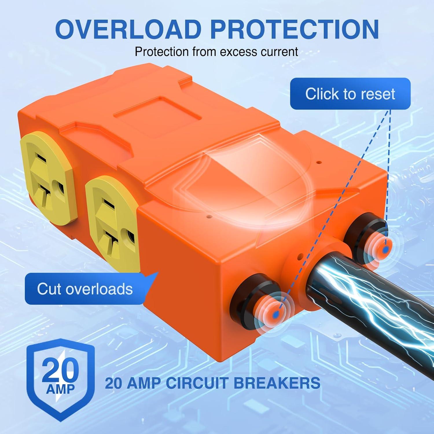 image:imageNilight Dryer Adapter Cord 30 Amp to 30 Amp 3 Prong 125V 3750 Watt Pure Copper Old Dryer Outlet to New Dryer Plug Conversion Heavy Duty 10 Gauge Wire 1030P to 1430R 30M30F1450P to 515R520R w Circuit Breaker