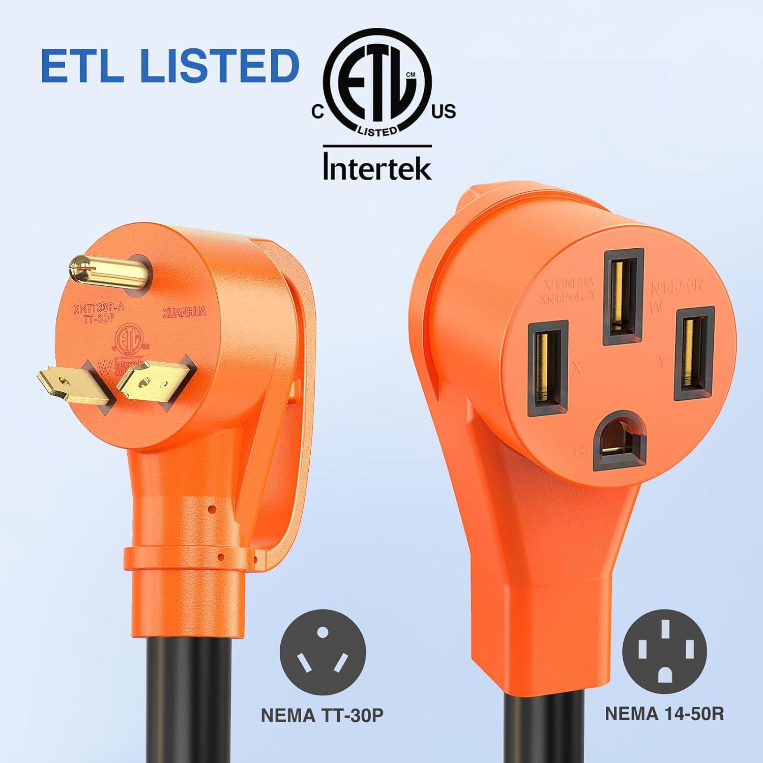 image:imageNilight Dryer Adapter Cord 30 Amp to 30 Amp 3 Prong 125V 3750 Watt Pure Copper Old Dryer Outlet to New Dryer Plug Conversion Heavy Duty 10 Gauge Wire 1030P to 1430R 30M30F30M50F w Circuit Breaker