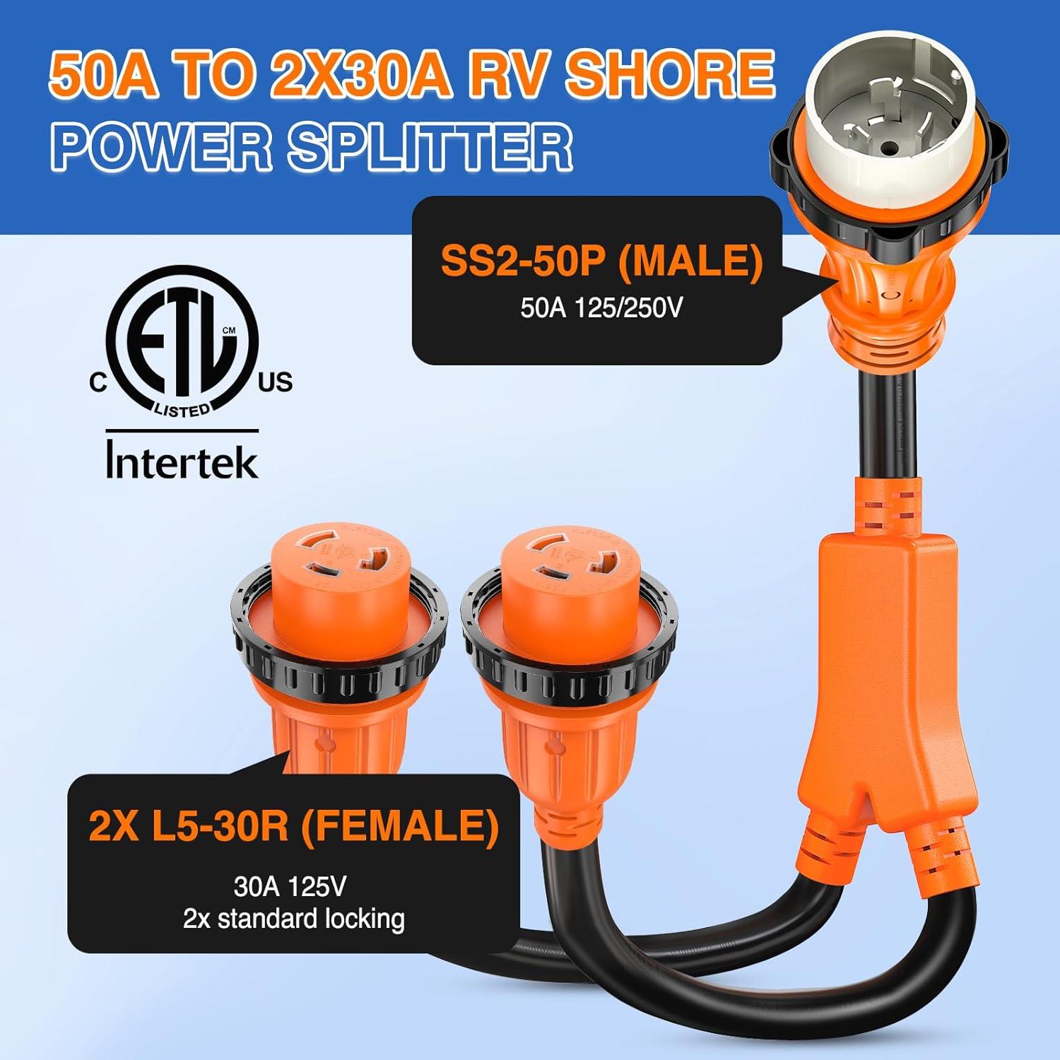 image:imageNilight Dryer Adapter Cord 30 Amp to 30 Amp 3 Prong 125V 3750 Watt Pure Copper Old Dryer Outlet to New Dryer Plug Conversion Heavy Duty 10 Gauge Wire 1030P to 1430R 30M30FSS250P to L530R