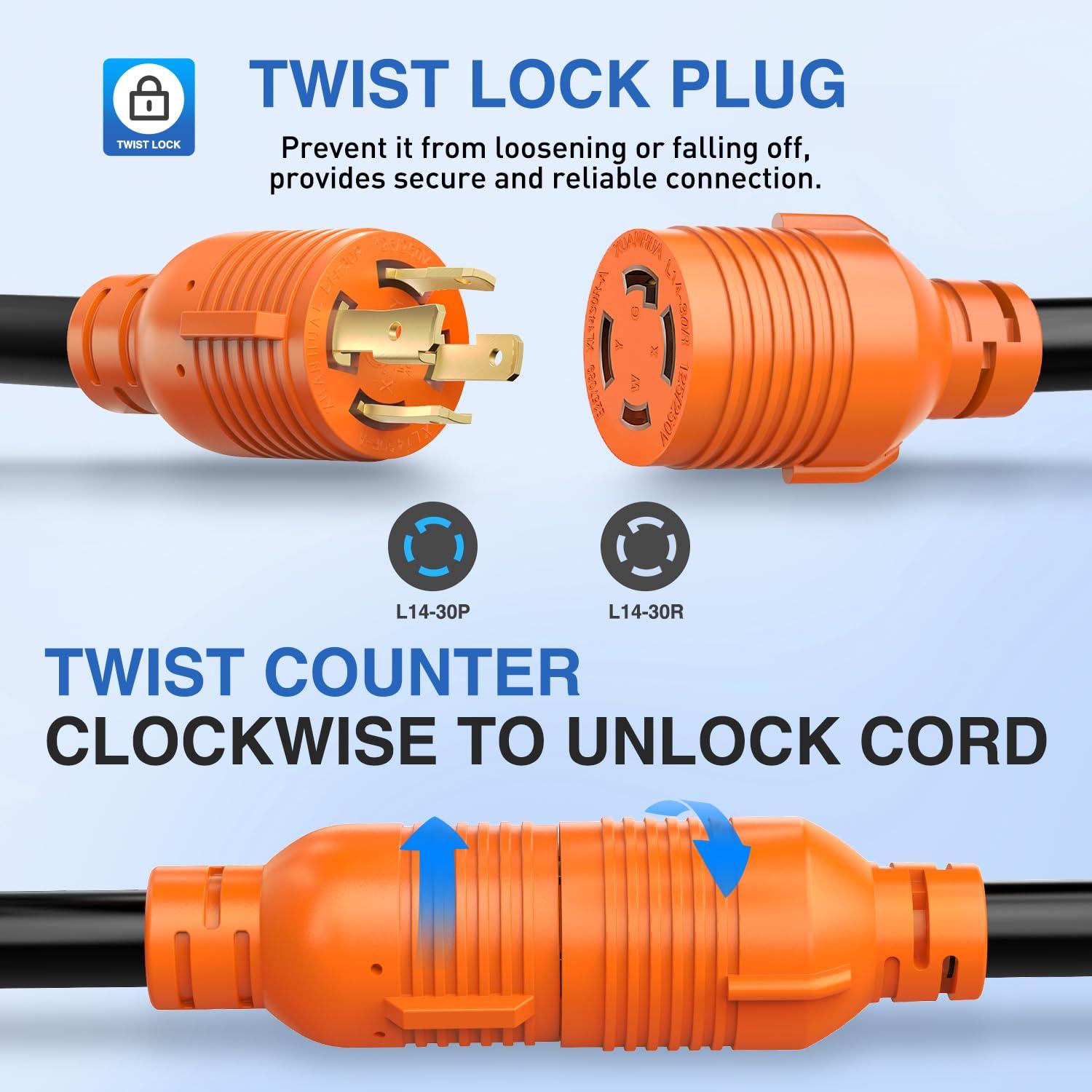 image:imageNilight Dryer Adapter Cord 30 Amp to 30 Amp 3 Prong 125V 3750 Watt Pure Copper Old Dryer Outlet to New Dryer Plug Conversion Heavy Duty 10 Gauge Wire 1030P to 1430R 30M30FL1430P to 2 L1430R