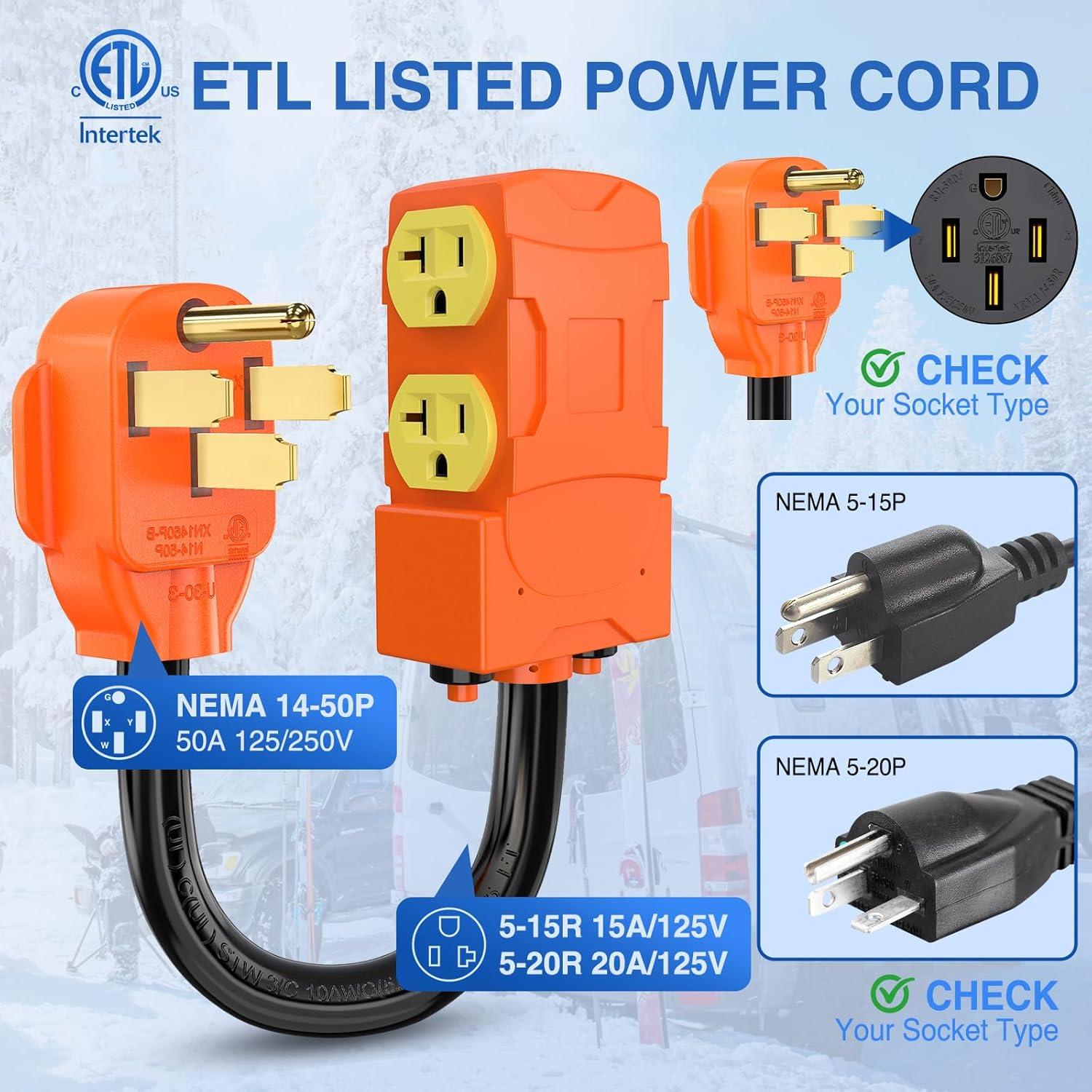 image:imageNilight Dryer Adapter Cord 30 Amp to 30 Amp 3 Prong 125V 3750 Watt Pure Copper Old Dryer Outlet to New Dryer Plug Conversion Heavy Duty 10 Gauge Wire 1030P to 1430R 30M30F1450P to 515R520R w Circuit Breaker