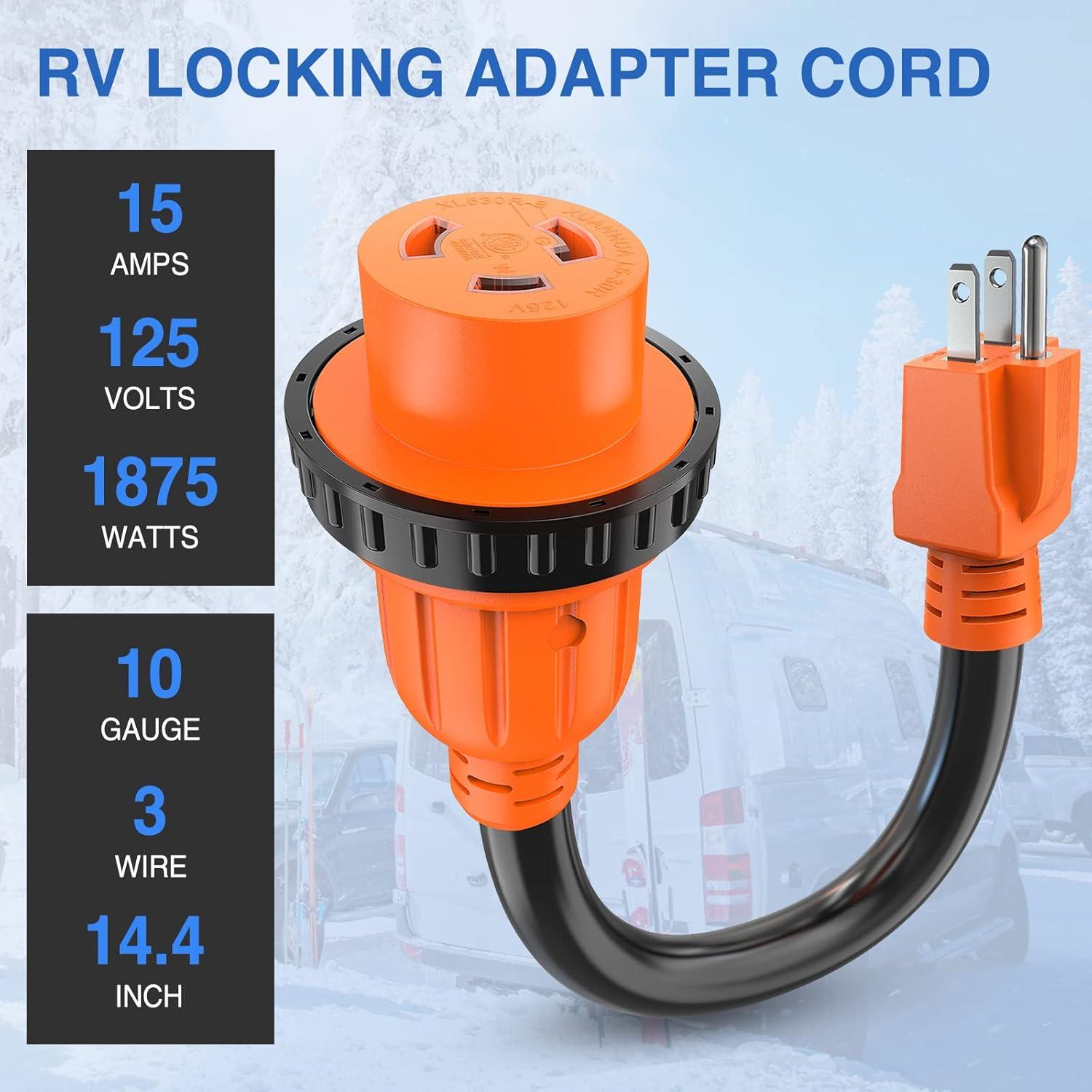 image:imageNilight Dryer Adapter Cord 30 Amp to 30 Amp 3 Prong 125V 3750 Watt Pure Copper Old Dryer Outlet to New Dryer Plug Conversion Heavy Duty 10 Gauge Wire 1030P to 1430R 30M30F15M30F Locking