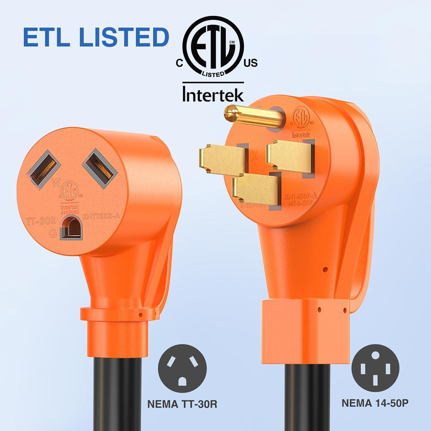 image:imageNilight Dryer Adapter Cord 30 Amp to 30 Amp 3 Prong 125V 3750 Watt Pure Copper Old Dryer Outlet to New Dryer Plug Conversion Heavy Duty 10 Gauge Wire 1030P to 1430R 30M30F50M30F w Circuit Breaker