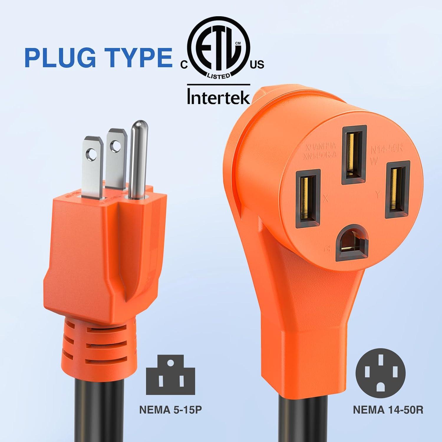 image:imageNilight Dryer Adapter Cord 30 Amp to 30 Amp 3 Prong 125V 3750 Watt Pure Copper Old Dryer Outlet to New Dryer Plug Conversion Heavy Duty 10 Gauge Wire 1030P to 1430R 30M30F15M50F w Circuit Breaker