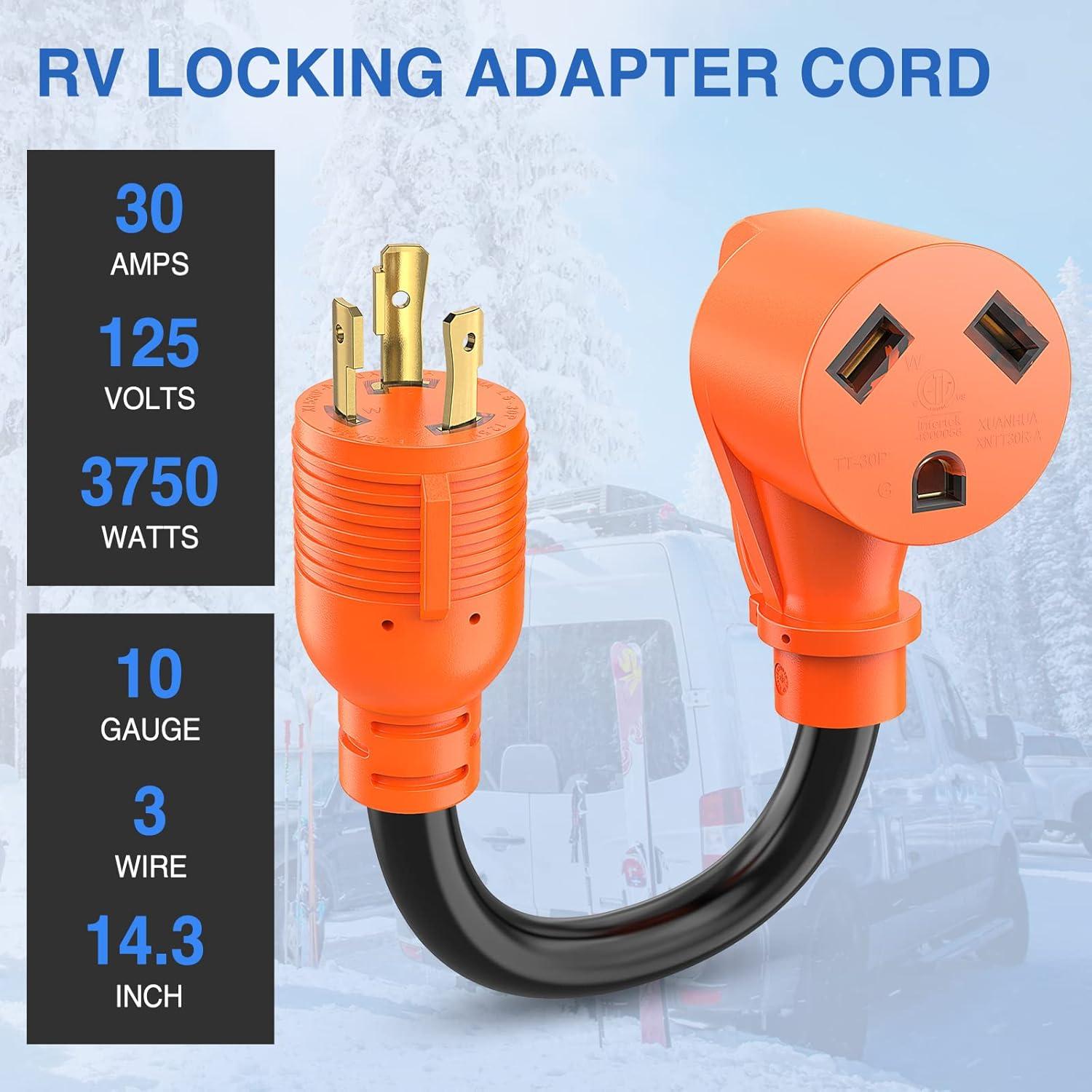 image:imageNilight Dryer Adapter Cord 30 Amp to 30 Amp 3 Prong 125V 3750 Watt Pure Copper Old Dryer Outlet to New Dryer Plug Conversion Heavy Duty 10 Gauge Wire 1030P to 1430R 30M30F30M Locking 3Pin30F