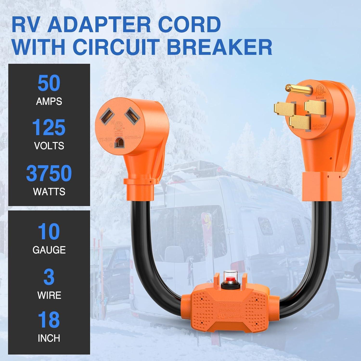 image:imageNilight Dryer Adapter Cord 30 Amp to 30 Amp 3 Prong 125V 3750 Watt Pure Copper Old Dryer Outlet to New Dryer Plug Conversion Heavy Duty 10 Gauge Wire 1030P to 1430R 30M30F50M30F w Circuit Breaker