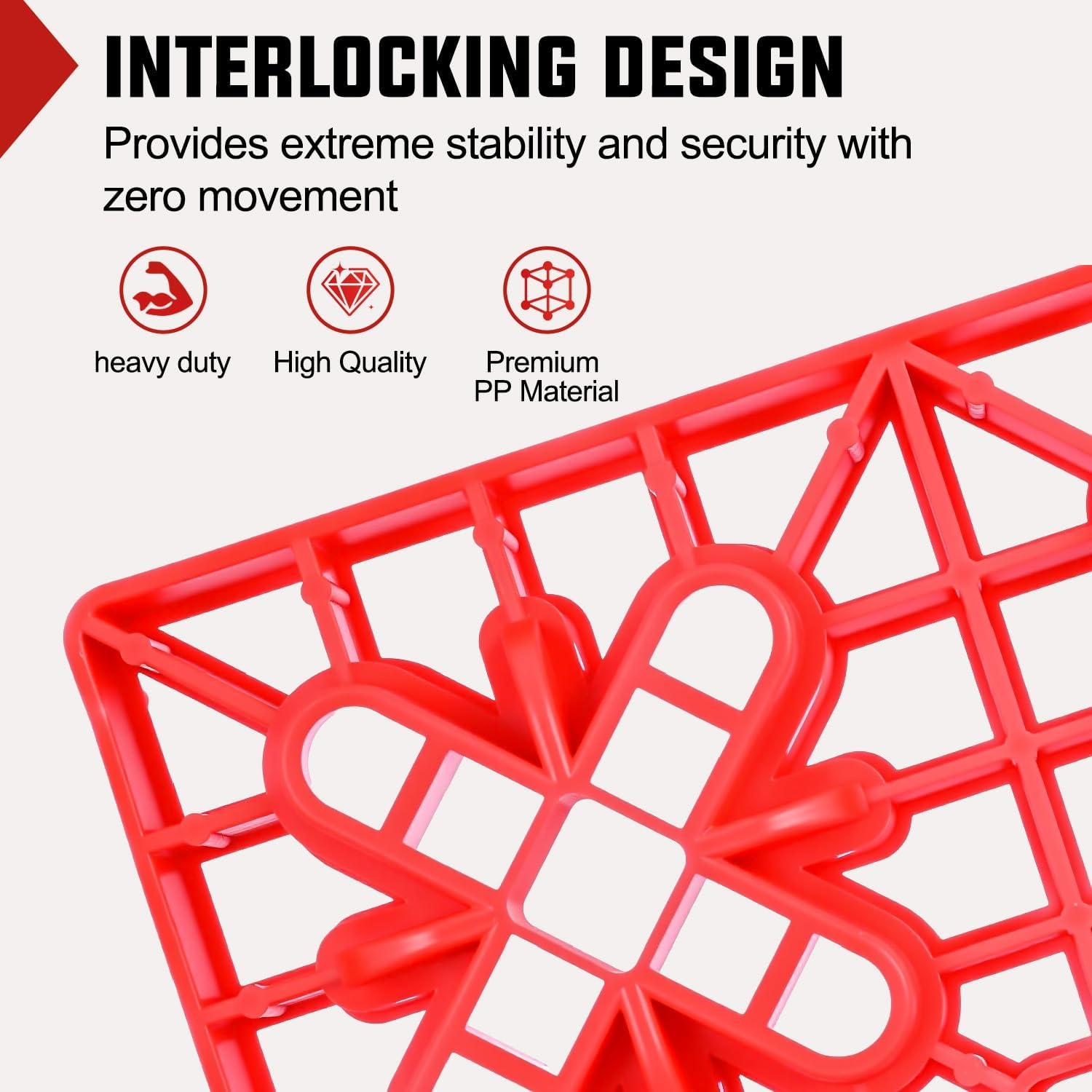 image:imageNilight RV Leveling Blocks 10 Pack Interlocking Design Stabilizer Block Customizable Height with Carrying Bag for Rv Camper Travel Trailer10 Pack