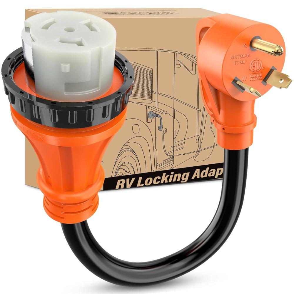 image:imageNilight Dryer Adapter Cord 30 Amp to 30 Amp 3 Prong 125V 3750 Watt Pure Copper Old Dryer Outlet to New Dryer Plug Conversion Heavy Duty 10 Gauge Wire 1030P to 1430R 30M30F30M50F Locking