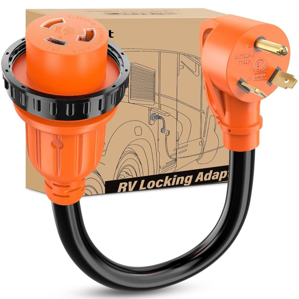 image:imageNilight Dryer Adapter Cord 30 Amp to 30 Amp 3 Prong 125V 3750 Watt Pure Copper Old Dryer Outlet to New Dryer Plug Conversion Heavy Duty 10 Gauge Wire 1030P to 1430R 30M30F30M30F Locking