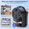 Nilight 30 Amp RV Surge Protector 125V/3750W Adapter Plug with LED Indicator 30amp 1050 Joules 22500A Max Spike ETL Listed TT-30P TT-30R Power Guard for Camper Trailer(50A Surge Protector+Tester)