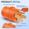 Nilight 30 Amp to 50Amp RV Power Adapter 3 Prong 125/250 Volt Heavy Duty Converter TT-30P to 14-50R 30A Male Plug to 50A Female Receptacle for Camper Caravan Trailer Generator(50Amp Male to 30AMP Female)