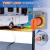Nilight 30 Amp to 50Amp RV Power Adapter 3 Prong 125/250 Volt Heavy Duty Converter TT-30P to 14-50R 30A Male Plug to 50A Female Receptacle for Camper Caravan Trailer Generator(50A Male to 50A Twist Lock Female)