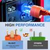 Nilight 30 Amp to 50Amp RV Power Adapter 3 Prong 125/250 Volt Heavy Duty Converter TT-30P to 14-50R 30A Male Plug to 50A Female Receptacle for Camper Caravan Trailer Generator(30Amp Male to 15Amp Female)