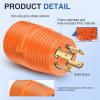 Nilight 30 Amp to 50Amp RV Power Adapter 3 Prong 125/250 Volt Heavy Duty Converter TT-30P to 14-50R 30A Male Plug to 50A Female Receptacle for Camper Caravan Trailer Generator(30A Male Twist Lock to 50A Female)