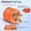 Nilight 30 Amp to 50Amp RV Power Adapter 3 Prong 125/250 Volt Heavy Duty Converter TT-30P to 14-50R 30A Male Plug to 50A Female Receptacle for Camper Caravan Trailer Generator(30A Male Twist Lock to 30A Female)